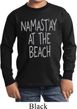 Yoga Namastay at the Beach Kids Long Sleeve Shirt
