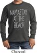 Yoga Namastay at the Beach Kids Long Sleeve Shirt