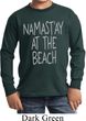 Yoga Namastay at the Beach Kids Long Sleeve Shirt