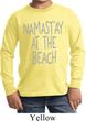 Yoga Namastay at the Beach Kids Long Sleeve Shirt