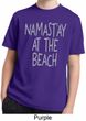 Yoga Namastay at the Beach Kids Moisture Wicking Shirt