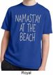 Yoga Namastay at the Beach Kids Moisture Wicking Shirt