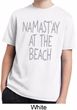 Yoga Namastay at the Beach Kids Moisture Wicking Shirt