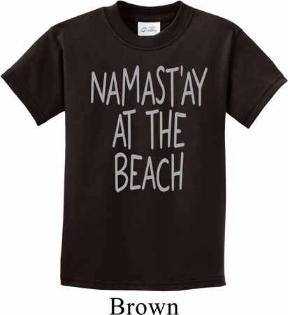 Yoga Namastay at the Beach Kids Shirt