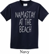 Yoga Namastay at the Beach Kids Shirt