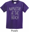 Yoga Namastay at the Beach Kids Shirt