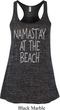 Yoga Namastay at the Beach Ladies Flowy Racerback Tanktop