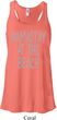 Yoga Namastay at the Beach Ladies Flowy Racerback Tanktop