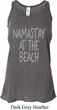 Yoga Namastay at the Beach Ladies Flowy Racerback Tanktop