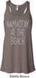 Yoga Namastay at the Beach Ladies Flowy Racerback Tanktop