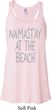 Yoga Namastay at the Beach Ladies Flowy Racerback Tanktop