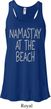 Yoga Namastay at the Beach Ladies Flowy Racerback Tanktop