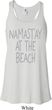 Yoga Namastay at the Beach Ladies Flowy Racerback Tanktop
