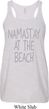 Yoga Namastay at the Beach Ladies Flowy Racerback Tanktop