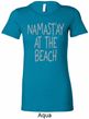 Yoga Namastay at the Beach Ladies Longer Length Shirt