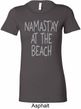 Yoga Namastay at the Beach Ladies Longer Length Shirt
