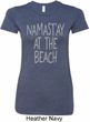 Yoga Namastay at the Beach Ladies Longer Length Shirt