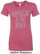 Yoga Namastay at the Beach Ladies Longer Length Shirt