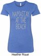 Yoga Namastay at the Beach Ladies Longer Length Shirt