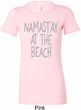 Yoga Namastay at the Beach Ladies Longer Length Shirt