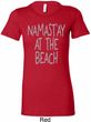 Yoga Namastay at the Beach Ladies Longer Length Shirt
