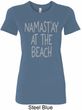 Yoga Namastay at the Beach Ladies Longer Length Shirt
