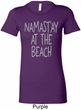 Yoga Namastay at the Beach Ladies Longer Length Shirt