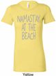 Yoga Namastay at the Beach Ladies Longer Length Shirt