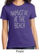 Yoga Namastay at the Beach Ladies Shirt