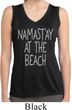 Yoga Namastay at the Beach Ladies Sleeveless Moisture Wicking Shirt