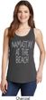 Yoga Namastay at the Beach Ladies Tank Top