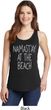 Yoga Namastay at the Beach Ladies Tank Top