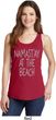 Yoga Namastay at the Beach Ladies Tank Top