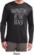 Yoga Namastay at the Beach Mens Dry Wicking Long Sleeve Shirt