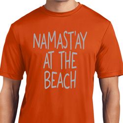 Yoga Namastay at the Beach Mens Moisture Wicking Shirt Yoga Namastay at the Beach Mens Moisture Wicking Shirt