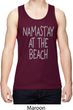 Yoga Namastay at the Beach Mens Moisture Wicking Tanktop