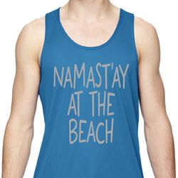 Yoga Namastay at the Beach Mens Moisture Wicking Tanktop Yoga Namastay at the Beach Mens Moisture Wicking Tanktop