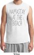 Yoga Namastay at the Beach Mens Muscle Shirt