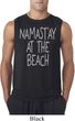 Yoga Namastay at the Beach Mens Sleeveless Shirt