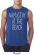 Yoga Namastay at the Beach Mens Sleeveless Shirt
