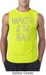 Yoga Namastay at the Beach Mens Sleeveless Shirt