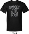 Yoga Namastay at the Beach Mens Tall Shirt
