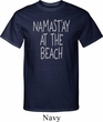 Yoga Namastay at the Beach Mens Tall Shirt
