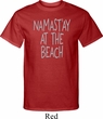 Yoga Namastay at the Beach Mens Tall Shirt