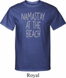 Yoga Namastay at the Beach Mens Tall Shirt