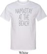 Yoga Namastay at the Beach Mens Tall Shirt