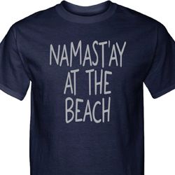 Yoga Namastay at the Beach Mens Tall Shirt Yoga Namastay at the Beach Mens Tall Shirt