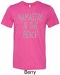 Yoga Namastay at the Beach Mens Tri Blend Crewneck Shirt