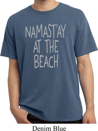 Yoga Namastay at the Beach Pigment Dyed Shirt