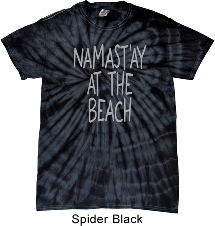 Yoga Namastay at the Beach Spider Tie Dye Shirt